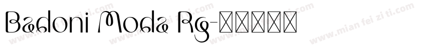 Badoni Moda Rg字体转换